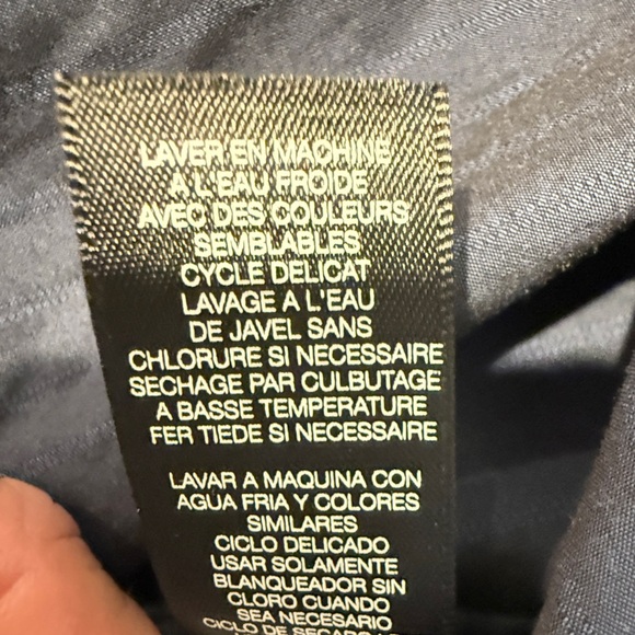 Kenneth Cole New York Men’s Blue Dress Shirt with Tonal Stripes - Size Large - Picture 11 of 13